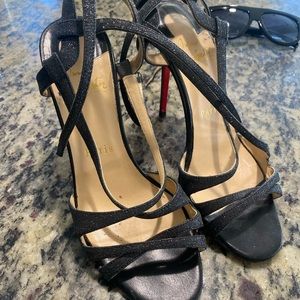 Louboutin strappy sandals!